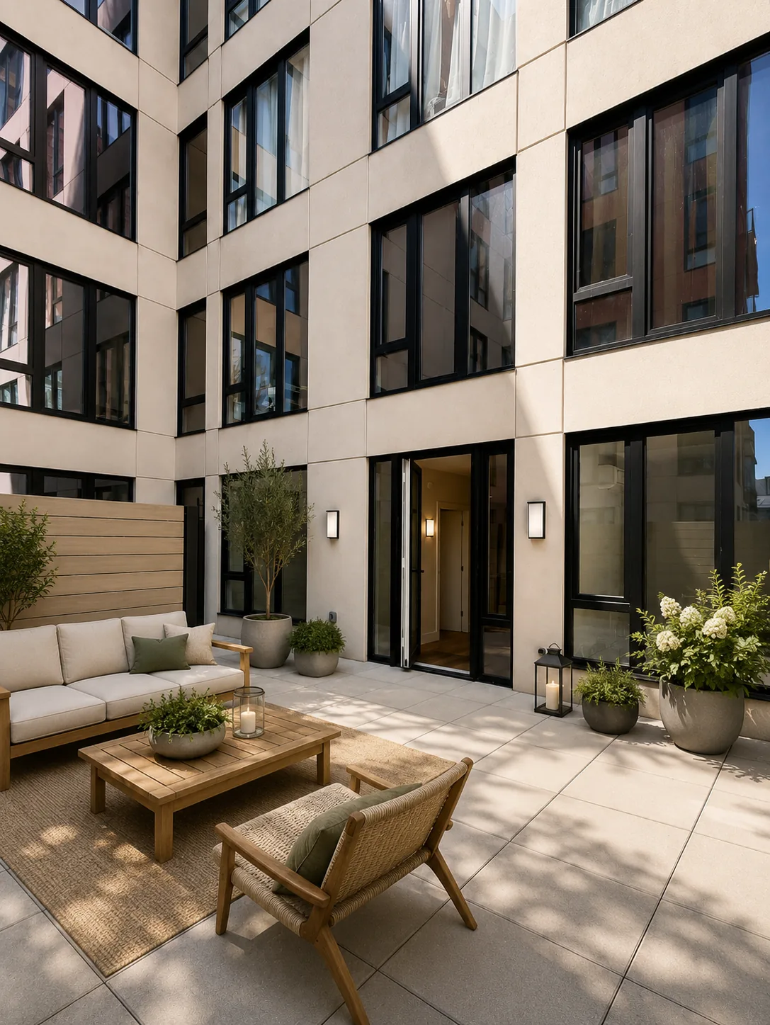 Residence 202 private courtyard patio